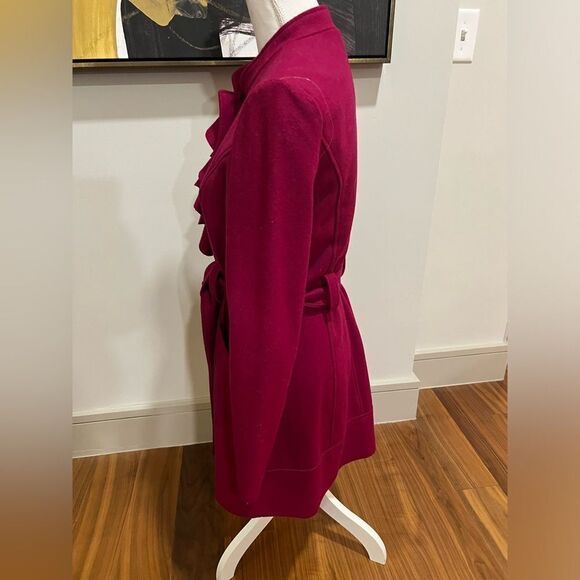 Emmelee ruffle trenchcoat jacket size small  - Picture 5 of 9